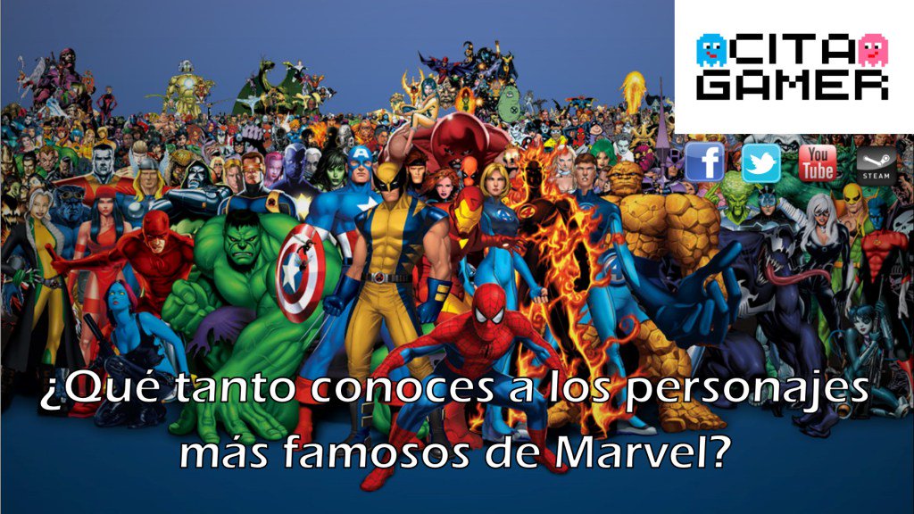 ¿Qué tanto conoces a los personajes más famosos de Marvel?

¡Da click aquí y contesta… citagamer.com/tanto-conoces-…
