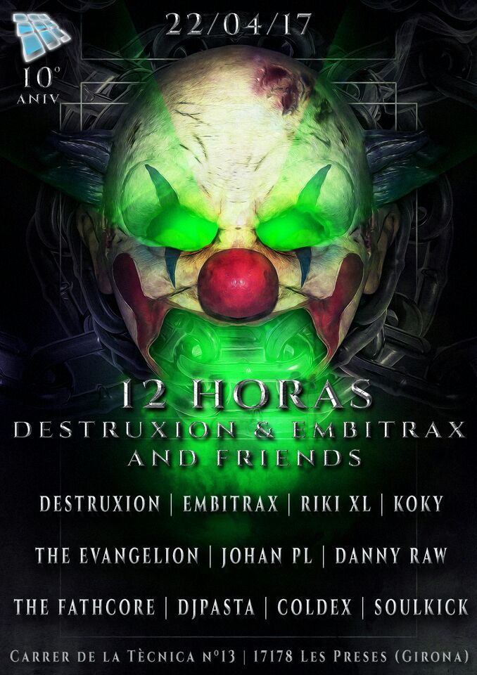 DJColdex's tweet image. Next gigs:
04/22 - 12h Destruxion &amp;amp; Embitrax and friends.
05/13 - The Prophecy.
05/26 - 10 aniversario Cool Jumpers.
#Coldex #ATope 💪😈