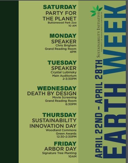 UMDGreenNavs's tweet photo. 4/27
#EARTHWEEK #umassd
Sustainability Innovation Day, Green Awards
https://t.co/F7ZKaqEXW5
@umassd https://t.co/Yupl4Wr3pk
