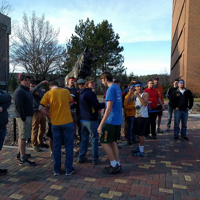 MTU_Triangle's tweet photo. Setting up for some capture the flag with Delta Upsilon! https://t.co/5KiNULPHqL
