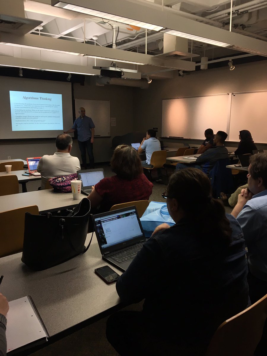 mathematic_AL's tweet image. Dr. Luay Nakhleh came in to speak with our CS teaching cohort about the importance of algorithmic thinking.. #RiceSTEM #MathInCS