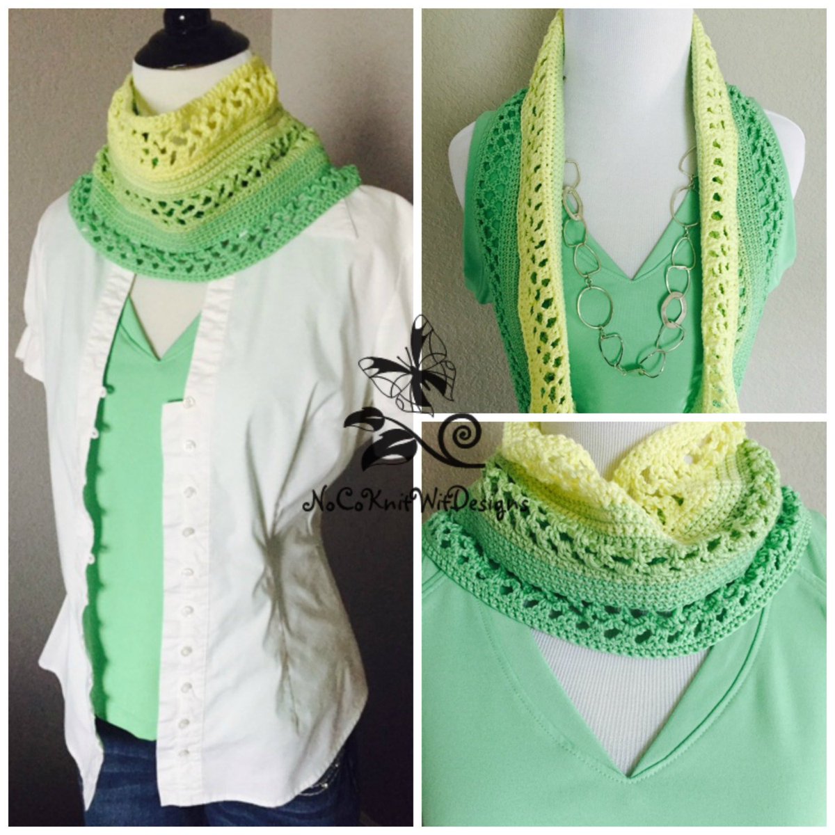 KnitWitInCO's tweet photo. Crochet Scarf Kit | Includes Pattern, Yarn, &amp; Hook | Cowl | Infinity Scarf | Spring Scarf |.. https://t.co/mzdhfxquUf #patterns #greenery https://t.co/vJ0cm2z7hn