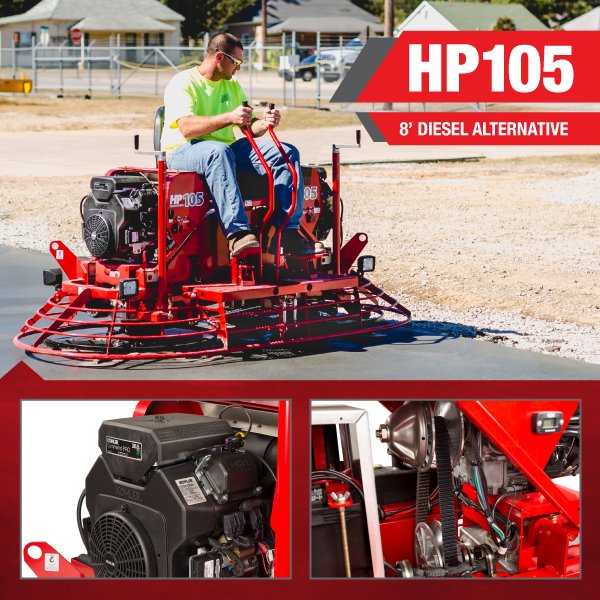 alleneng's tweet photo. Touch base with us today to learn more about our twin engine HP105 machines. They are a great 8' diesel alternative riding trowel. https://t.co/fzmhB3ucey