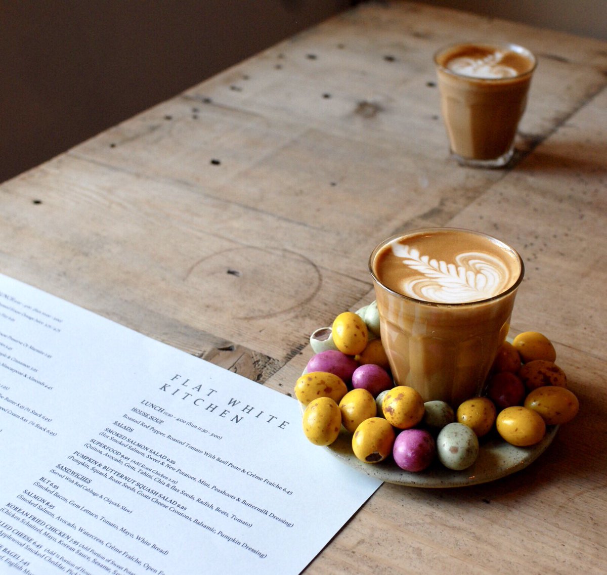 FlatWhiteDurham's tweet photo. EASTER OPENING HOURS 
FW Kitchen:
Good Friday 9-4pm 6-10pm
Saturday 15th 9-4pm 6-10pm
Easter Sunday 10-4pm
Easter Monday Closed https://t.co/f3q8deZpJV