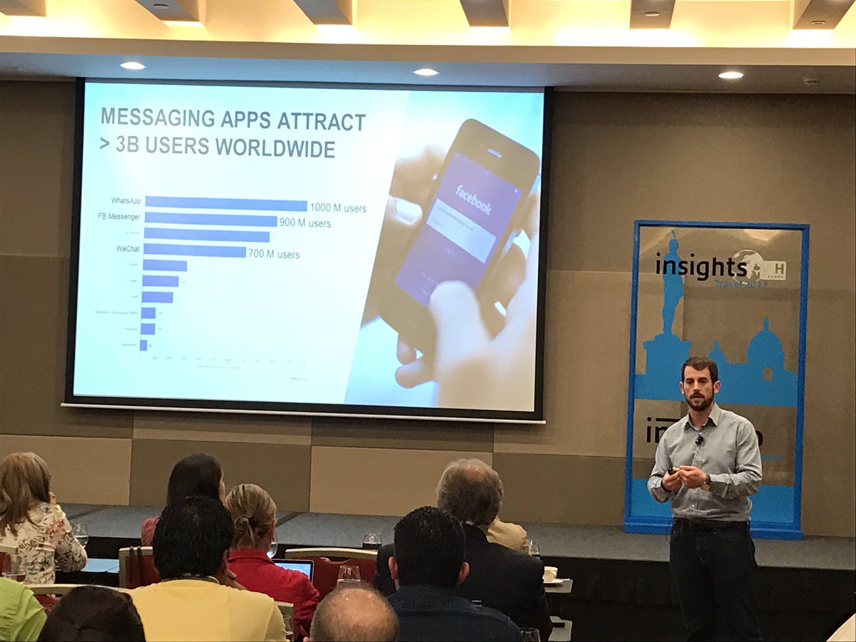 WorldlineMS's tweet photo. Messaging apps attract > 3B users worldwide @Eliecasa #MessagingBots #eCommerce #TravelInsights2017 https://t.co/sjEDU4A73T