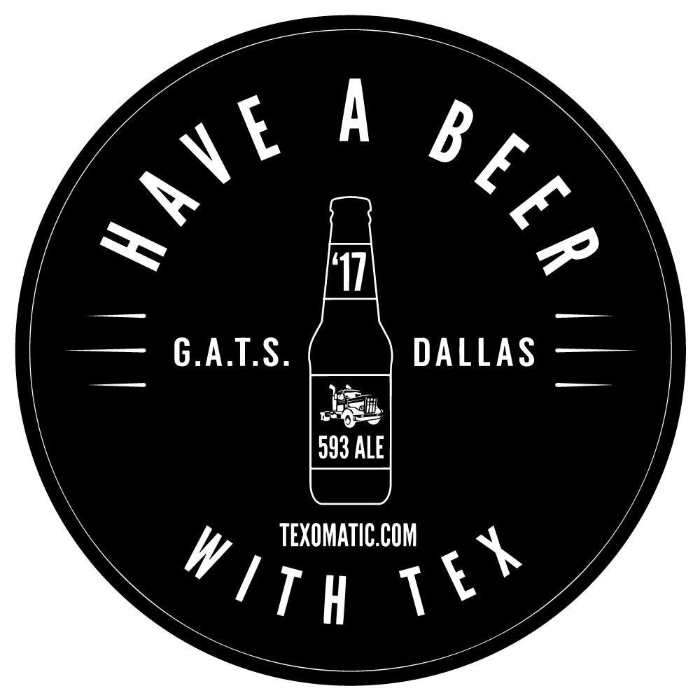 Texomatic's tweet photo. This is the commemorative sticker that will be given out at #gats2017 in August. Date and time TBD. #texomatic #trucking #videoproduction https://t.co/u3oWWbbWSr