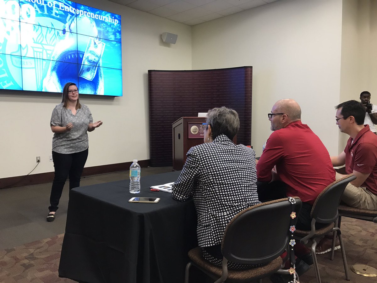 JimMoranCollege's tweet image. The judges are deliberating and will announce the winner of the 2017 Shark Tank at 4pm! #JimMoranSchool #FSUDigitech @floridastate #FSU