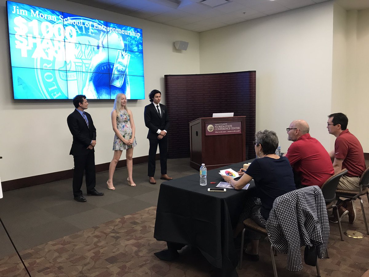 JimMoranCollege's tweet image. The judges are deliberating and will announce the winner of the 2017 Shark Tank at 4pm! #JimMoranSchool #FSUDigitech @floridastate #FSU