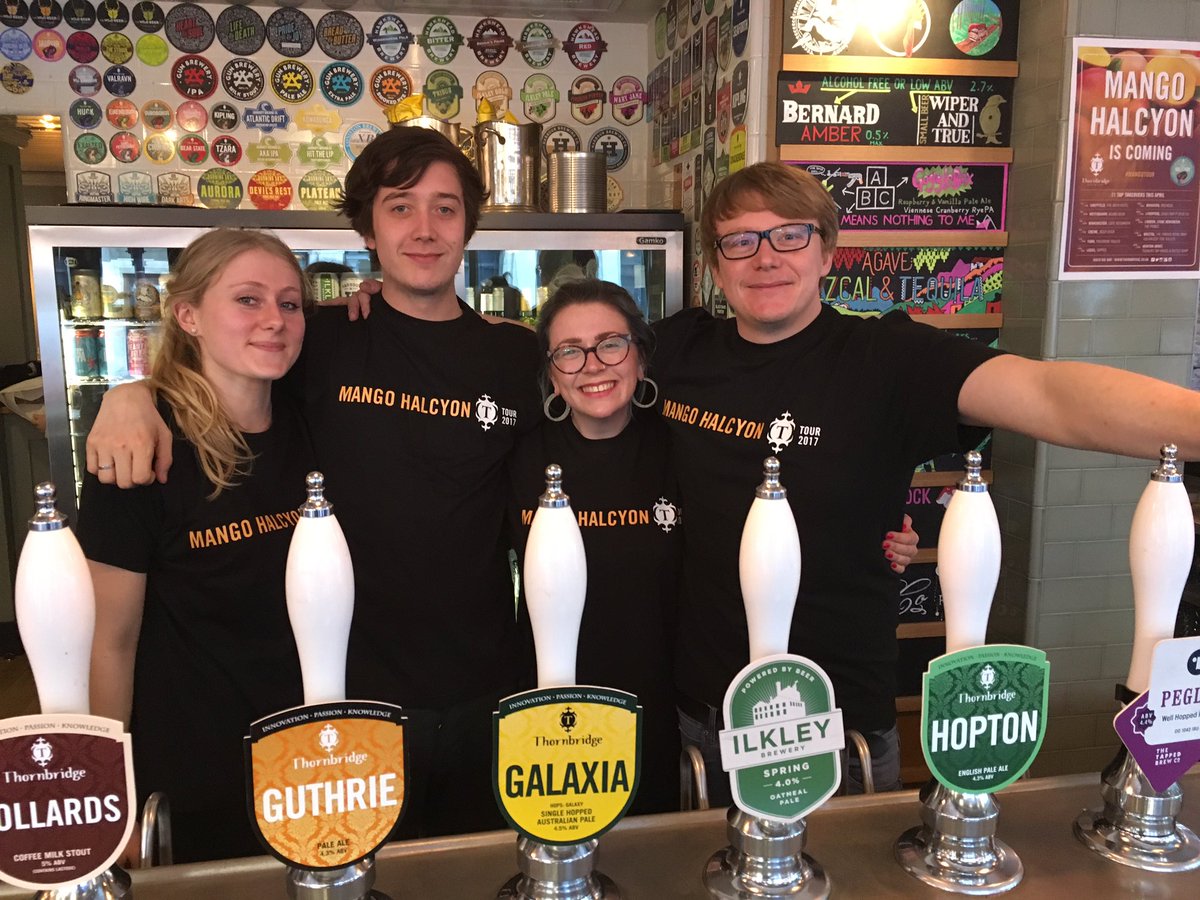 SRWHEATLEY's tweet photo. @PavementVaults
 #squad
#MANGOTOUR
Thanks @thornbridge https://t.co/oaXYzx3cil