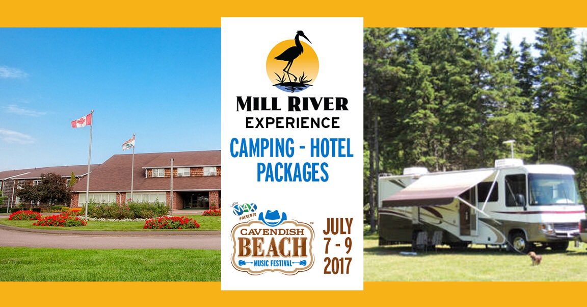 CavendishFest's tweet image. Have you booked your @millriverpei camping or hotel package yet? Now's the time! millriver.ca