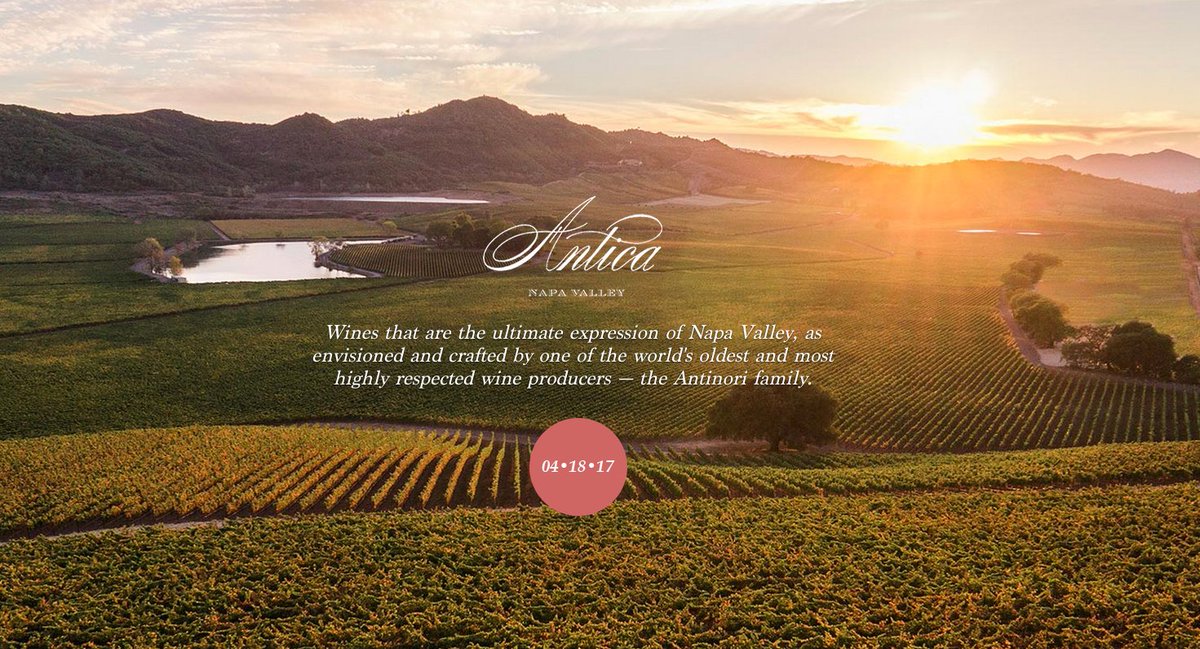 Join us Tuesday, April 18 for a Winemaking Dinner w/ Antica Napa Valley. Event Details: bit.ly/2p8Vsck #NapaValley #WineTasting