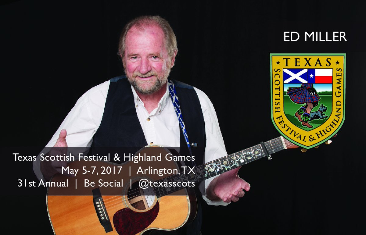 TexasScots's tweet photo. "One of Scotland’s best singing exports" Ed Miller! Come see him live this yr Texas Scottish Festival &amp; Highland Games #edmiller #texasscots https://t.co/vOqkLV4BHX