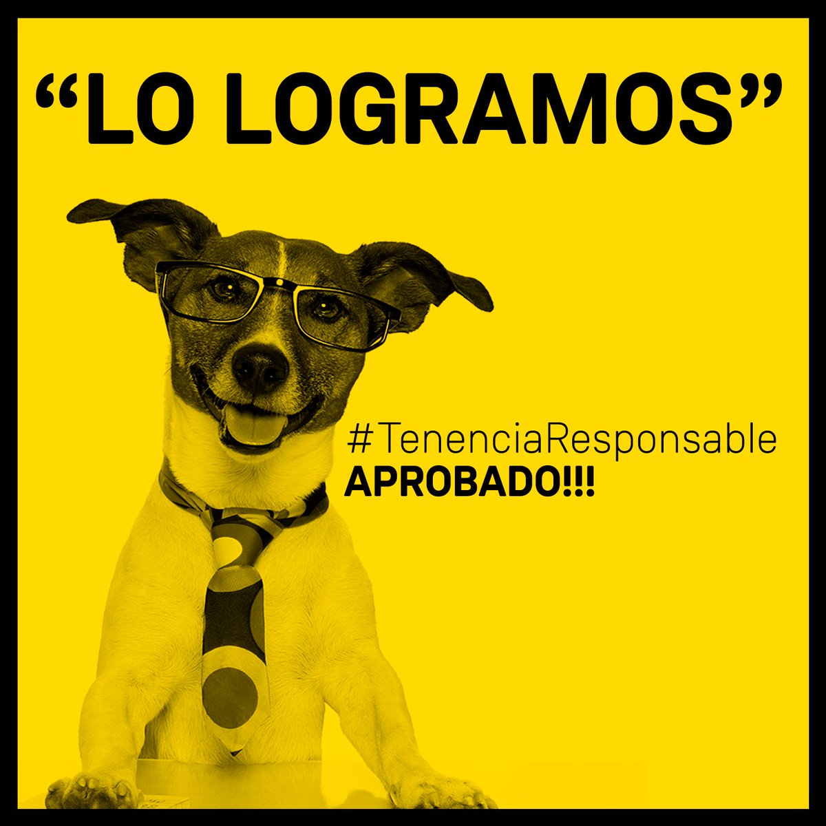 Después de 7 años de espera y por unanimidad (29 votos a favor) se APRUEBA en <a href="/Senado_Chile/">Senado Chile</a> Ley de #TenenciaResponsable. Gracias a tod@s 👏👏👏