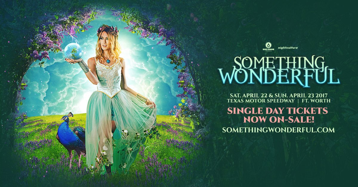DentonPoolParty's tweet photo. Single day tickets to #SomethingWonderful are now on sale. Use code [NextLevel] to save. https://t.co/e0tiwrqW3S https://t.co/7NFXmpFF4h