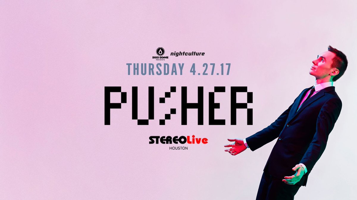 DentonPoolParty's tweet photo. I'm going to Pusher @ Stereo Live Houston! Make sure to use my vanity code for discounted tickets! NextLevel https://t.co/hSEhLbD7rr https://t.co/3FZnQiZkAT