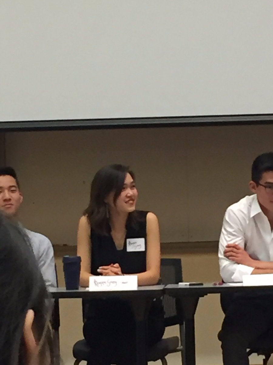 csa_president's tweet photo. Renya Song seems too happy during this meeting regarding Laura's disappearance... #chtown17 https://t.co/djz4i7KcGW