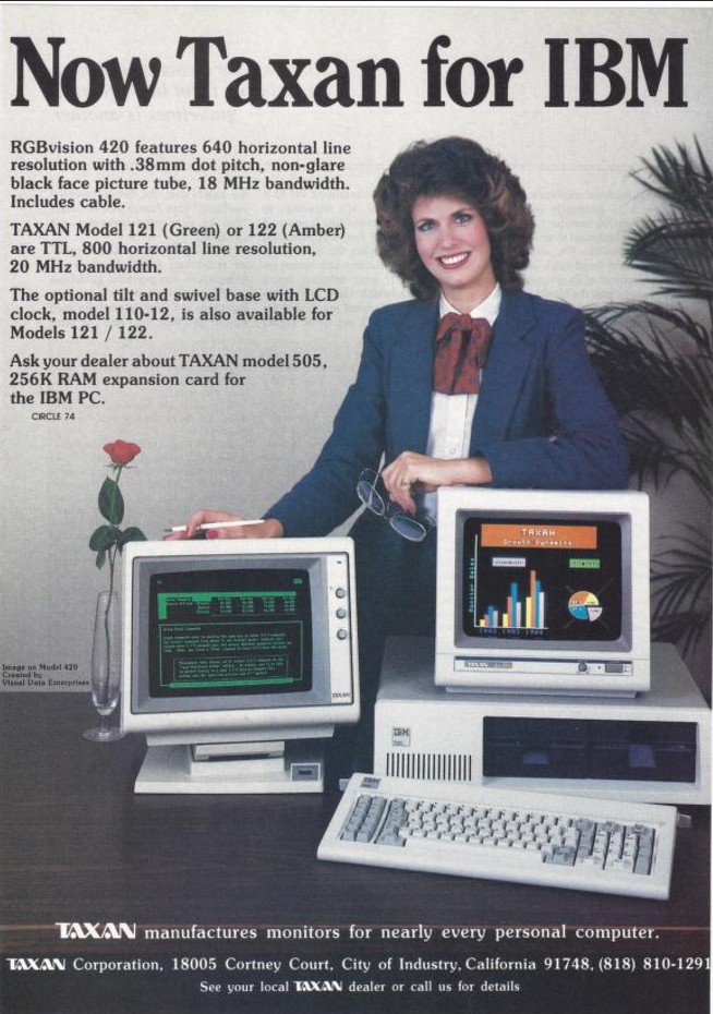 rice Serena Can't read or write John Andersen Twitter પર: "TAXAN was a monitor manufacturer in the USA  before they published Burai Fighter, 8 Eyes, Low G Man and G.I. Joe for the  NES. ('82 &amp; '84 ads)