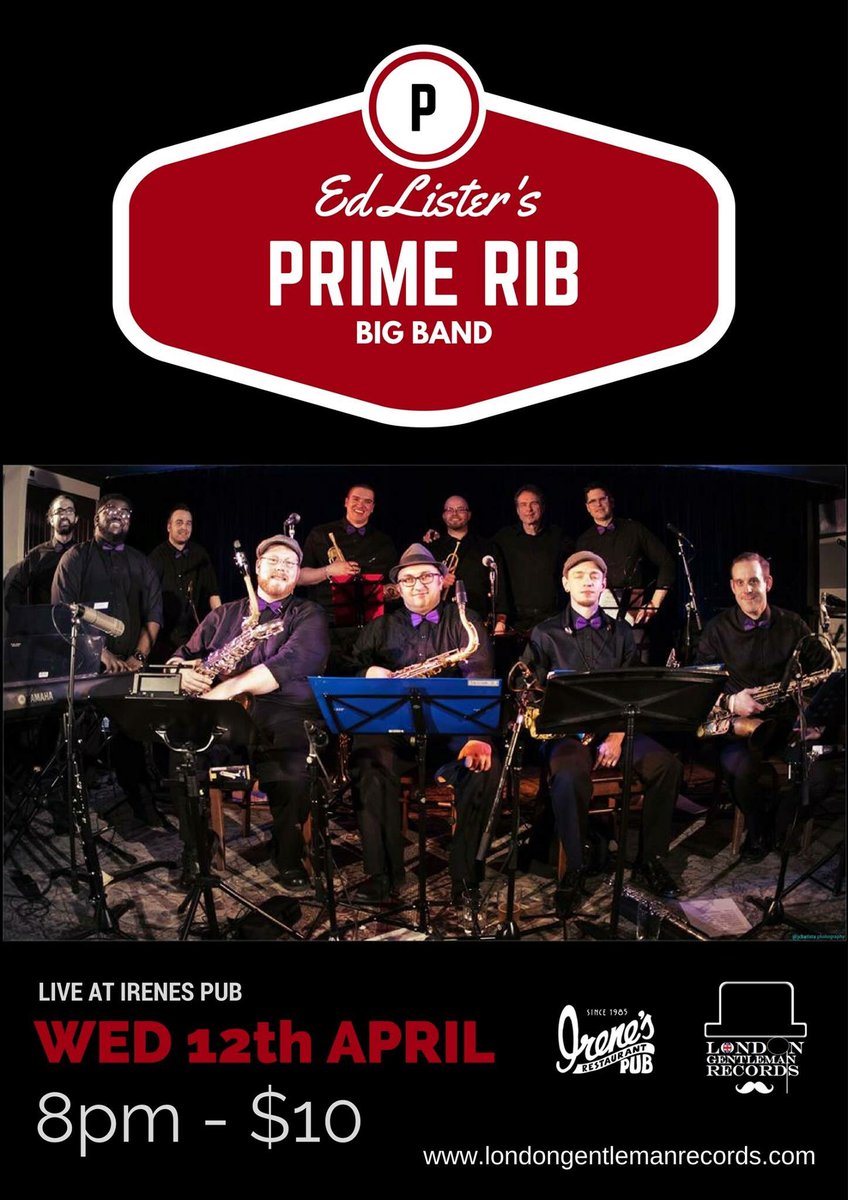 TONIGHT we play <a href="/irenespub/">Irene's Pub</a> 8pm | $10 Gonna be so awesome!! #primerib #bigband #ottmusic @ottisntboring <a href="/OttawaShowbox/">Ottawa Showbox</a>