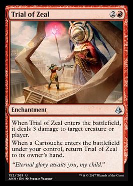 Channelfireball Pa Twitter Reid If You Re Going To Get To Cast Trial Of Zeal More Than Once In The Course Of A Game It S Going To Be An Excellent Card Mtgakh T Co 4tdqk0anrc