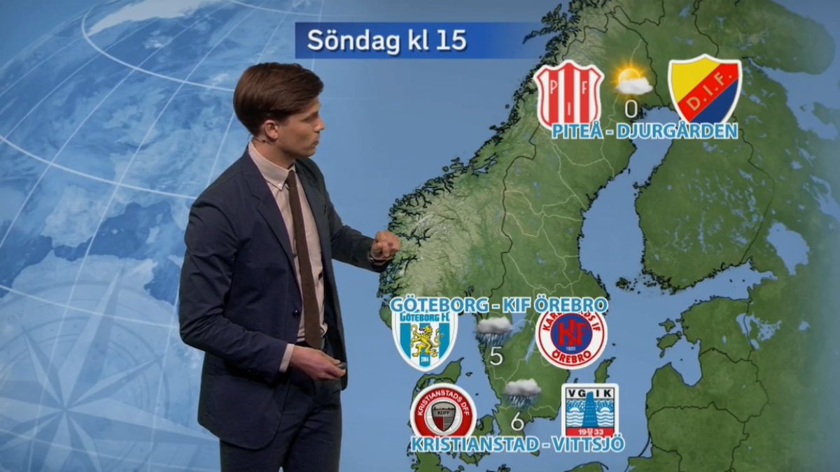 _OBOSDamallsv's tweet image. @svtnyheter #Aktuellt ser till du har koll på vädret inför premiärhelgen!