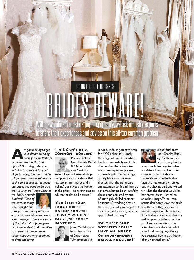 Brides beware! We team up with industry professionals to spread awareness about this all-too common issue #weddinghour #bridesbeware #BBSA