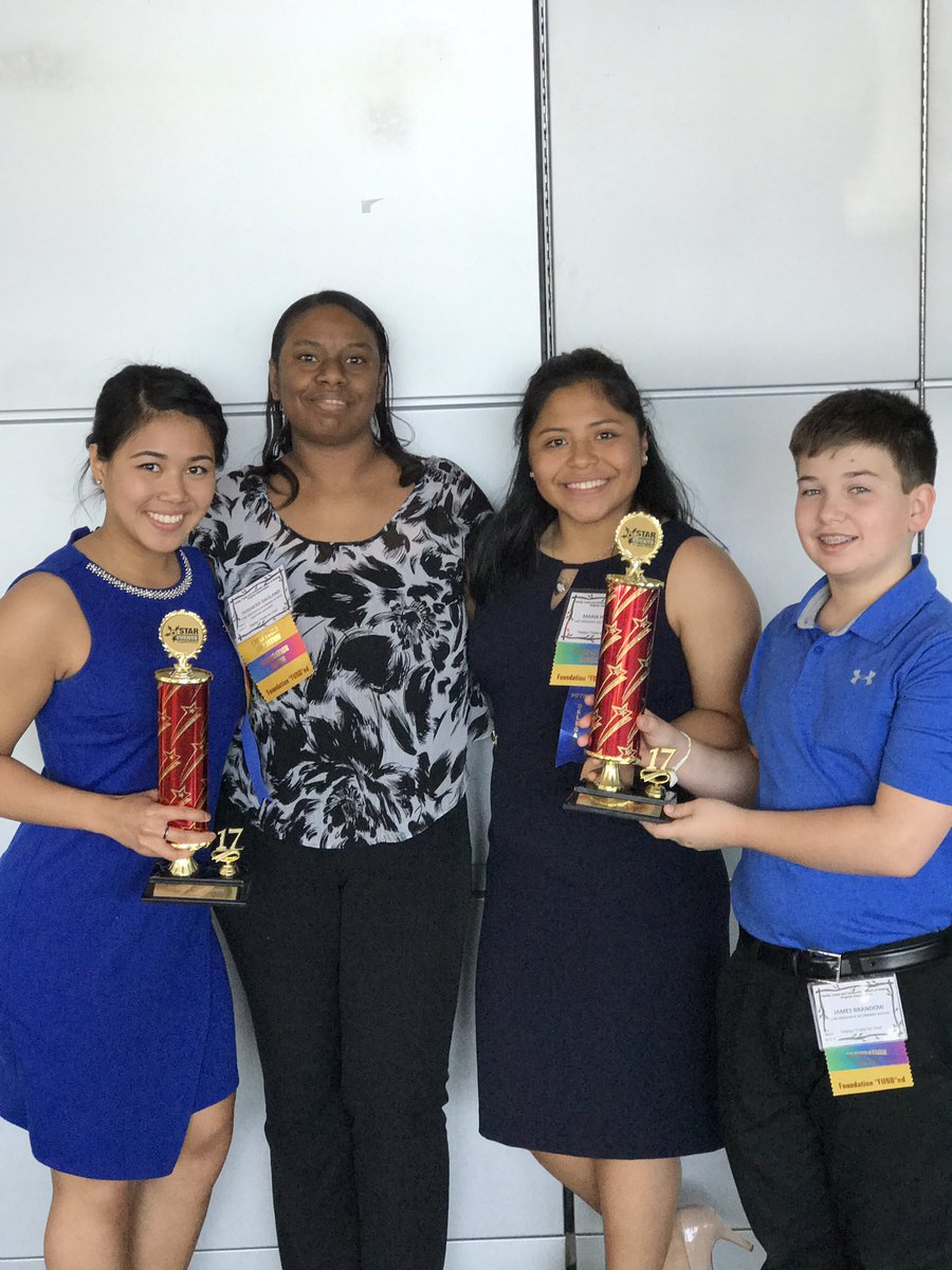 FcclaLbss's tweet photo. Congrats to our FCCLA members, James, Kaitlyn, and Maria for placing 1st place in Entrepreneurship and Nutrition &amp; Wellness! #VAFCCLA https://t.co/nocp5IUsBh