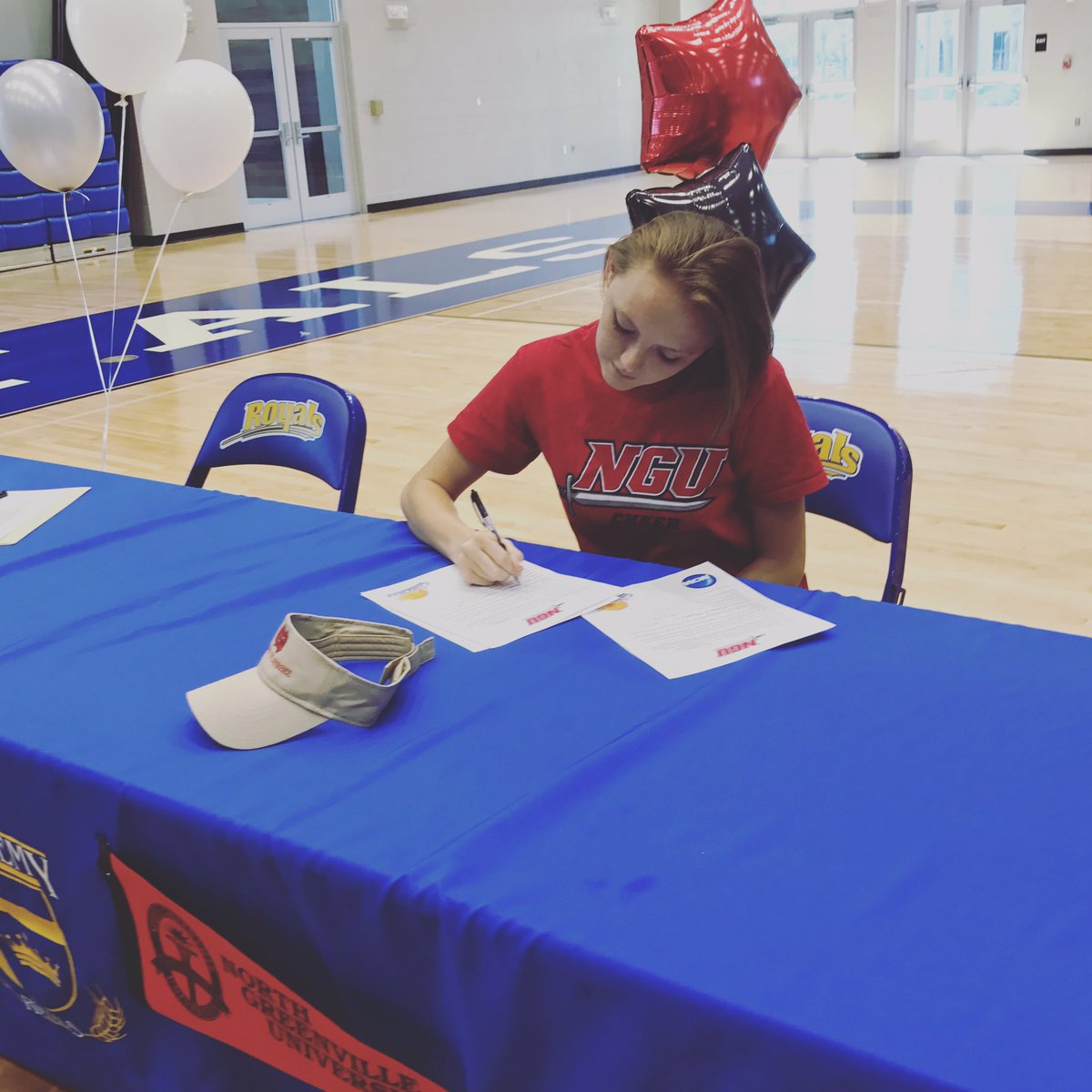NGUcheer's tweet photo. Check our newest recruit Melisa to learn more check out our Facebook or Instagram! https://t.co/1ehmwgNgvt