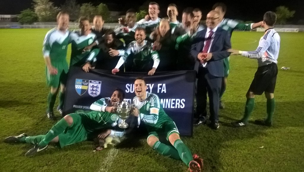 Chessington KCFC winners by 5 nil over AMYFC in the Saturday Intermediate Cup Final