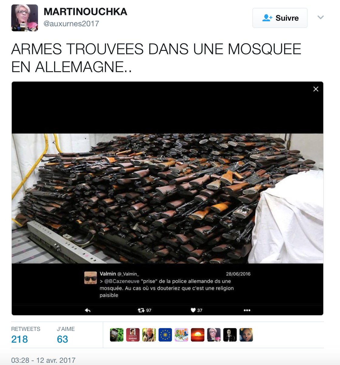 Thisma18's tweet photo. OUPSSSSS encore raté ! Allez Raciste et Cie on attend la prochaine "fake news" #plusdarguments #oncreuse #paix #amour #bordel https://t.co/4U86ZYxNpj