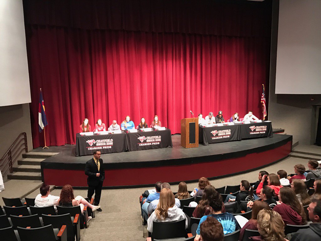 chatfieldsenior's tweet photo. Great group of athletes at today's college signing.#chargerpride @CHSAA @JeffcoAthletics @ChattyForLife https://t.co/lAgipS9Hfk