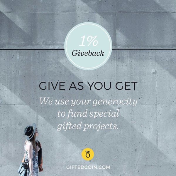GiftedCoin's tweet image. Giving is the backbone of who we are, it's built into our business model.