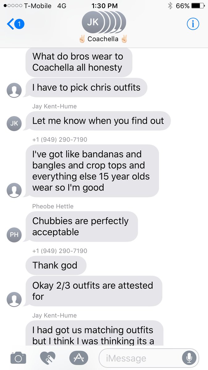 I'm not sure if #Coachella will be more fun or our pre-Coachella group text! #Coachella2017