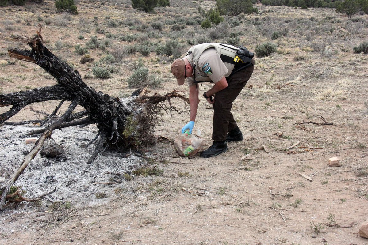 BLM_CO's tweet photo. Investigating abandoned fire rings. If it's too hot to touch, it's too hot to leave! #treadlightly https://t.co/LjwwqajwPt