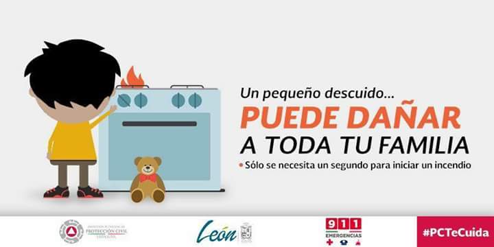 municipio_leon's tweet photo. ¡Cuida de los más pequeños! No permitas que jueguen con productos inflamables. Si detectas alguna fuga llama al 911 https://t.co/ELgQmNwclT