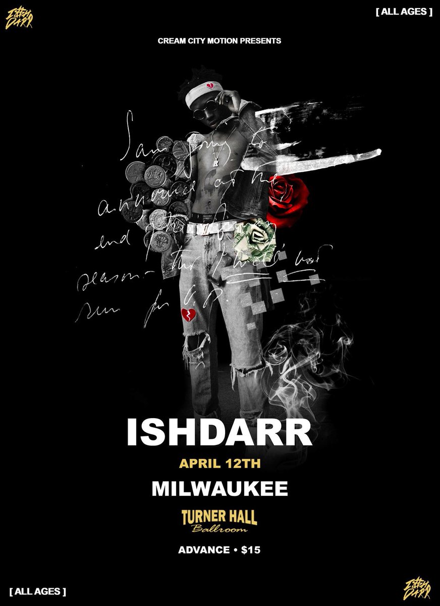 roots414's tweet photo. If you're in #Milwaukee tonight make sure to check out @IshDARR at Turner Hall. Guaranteed to be one hell of a show! https://t.co/zveDQtM4nY