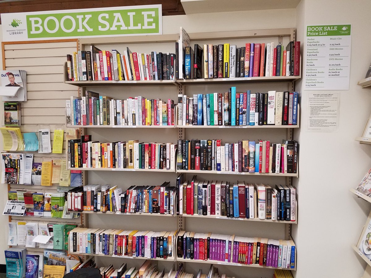 Transformation of our old magazine display area into a new Book Sale display. #MAINTransforms