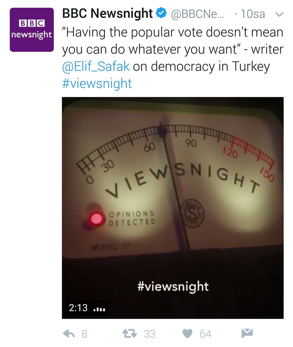 eyupgokhan's tweet photo. 'Vatanseverlik için Hayır'ı savunan birileri bana BBC'nin niye 24 saatte 6 kere Elif Şafak'ın Hayır çağrısını yayınladığını anlatabilir mi? https://t.co/SrnEMuICVv