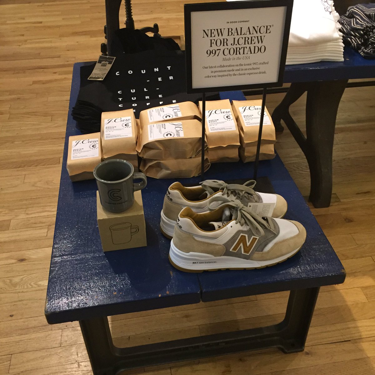 karlmckeever's tweet image. @jcrew get into #SocialMode with sneakers, coffee and free shopper giveaways.