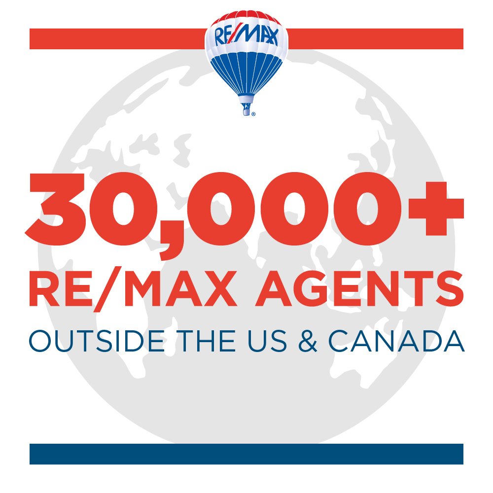 remax's tweet photo. 30,000 agents outside the U.S. and Canada means real estate opportunities from sea to shining sea. #oneworldoneremax https://t.co/TZ9Oh0L7Gv https://t.co/i6GlT8c4lt