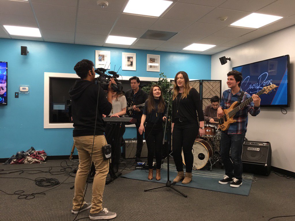JeffWeidel's tweet photo. #WilliamJessupUniversity Crossroads Band rocked it today on Fox40 TV. Studio band for #GaryGelfand n #Studio40Live https://t.co/rqII4KYgcY