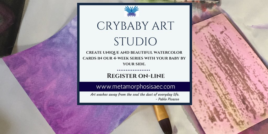 martscntr's tweet photo. New moms ever thought of doing watercolors to relax with your baby?  Ck out CryBaby Art Studio. Fun and stress-free! https://t.co/jXSZyySH3S https://t.co/7toN1zrhxZ