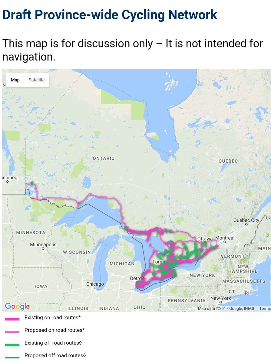 Dorothy_Tomiuk's tweet photo. #CycleON: MTO Minister @StevenDelDuca announced Draft 8,000km provincial #cycling network plan at #OBS17 🚴 Check: https://t.co/XBtwlgpupC https://t.co/IDuq57iMNF