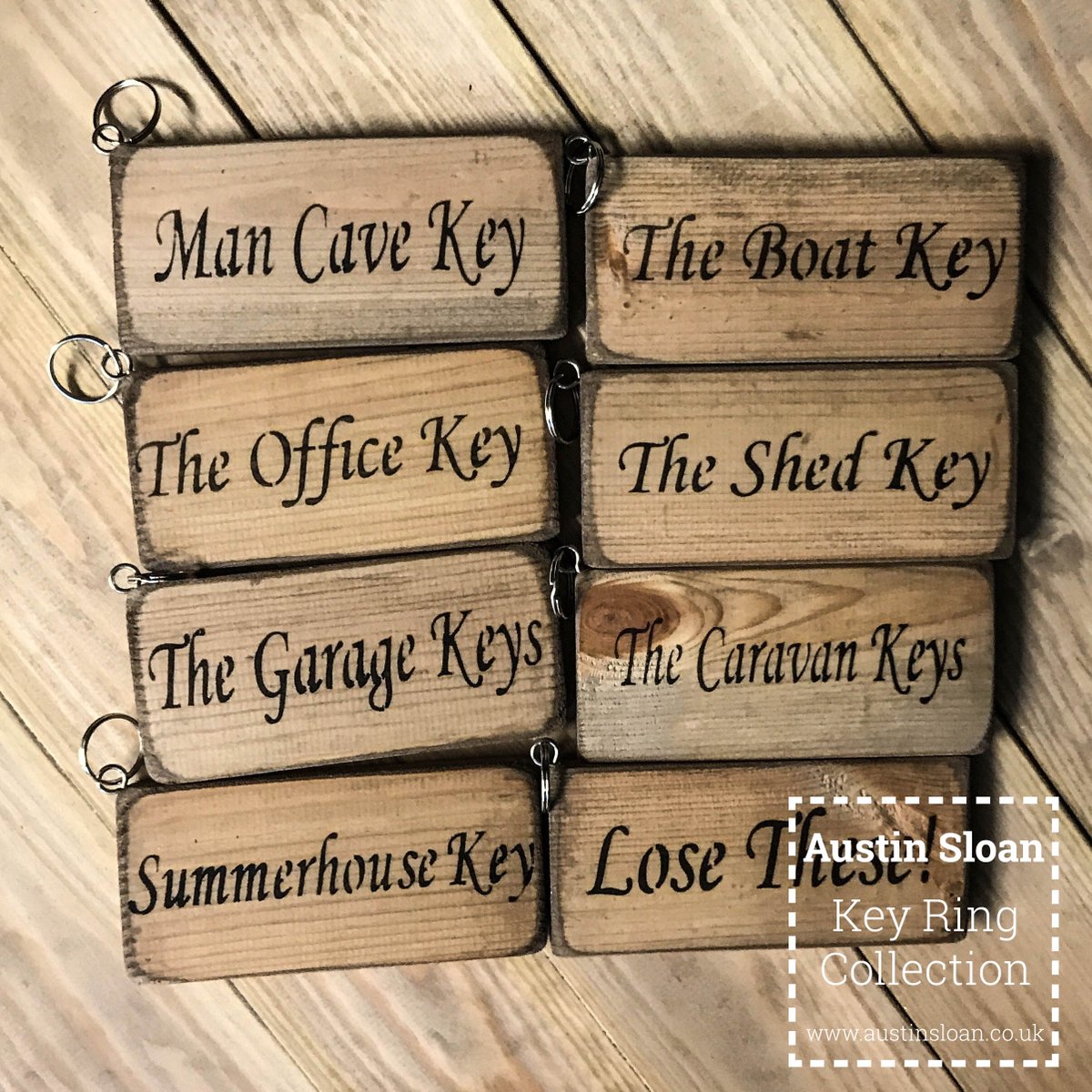 UKAustinSloan's tweet photo. Spice up your keys with an Austin Sloan Key Ring! With 8 new designs, we have you covered. 
Get yours now! 🗝🔥
https://t.co/UoqVqRG4P8 https://t.co/rGpTOFx0b0
