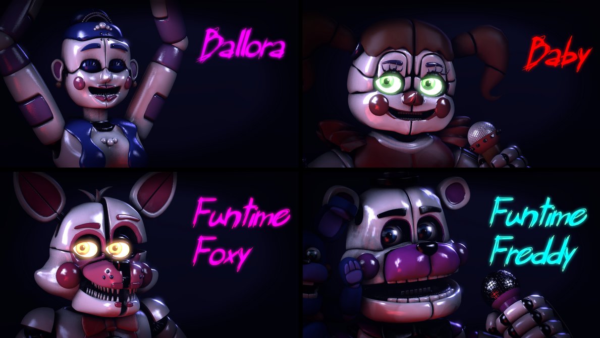LesieVivelfnaf's tweet photo. #Ballora
#Baby
#Funtime_Foxy
#Funtime_Freddy https://t.co/TLVH805gs7