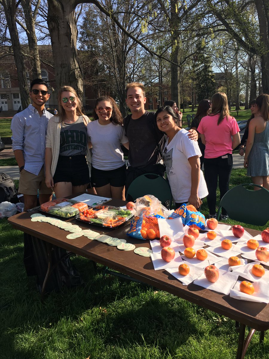 ohiosab's tweet photo. Healthy yOU is in full swing! Stop by the outside area between Schoonover &amp; Class Gateway before 6:30 PM for fun, healthy food &amp; activities! https://t.co/CS2MLMIABk
