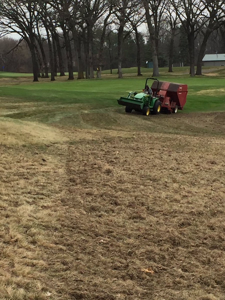 derek_oster's tweet photo. Raking and picking fescue areas #thintowin https://t.co/C78YiiEJmo