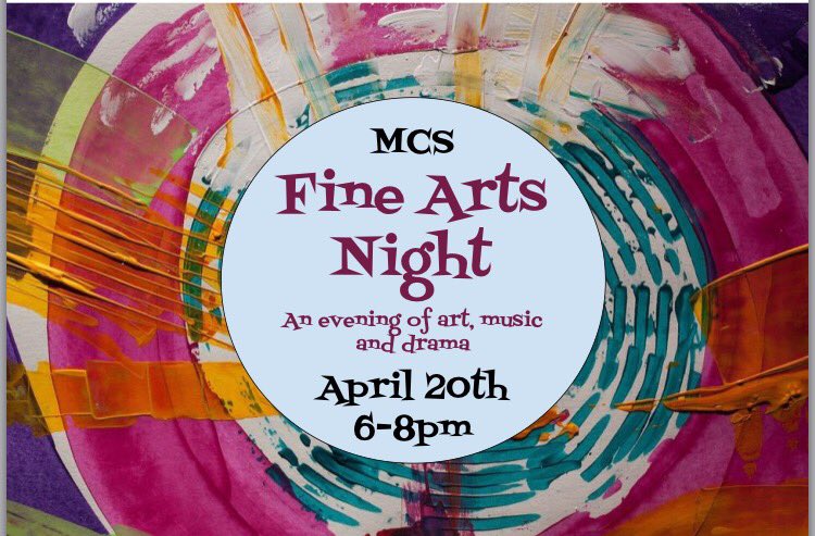 Almost all set for MCS Arts Night! #MCS @RCDSB