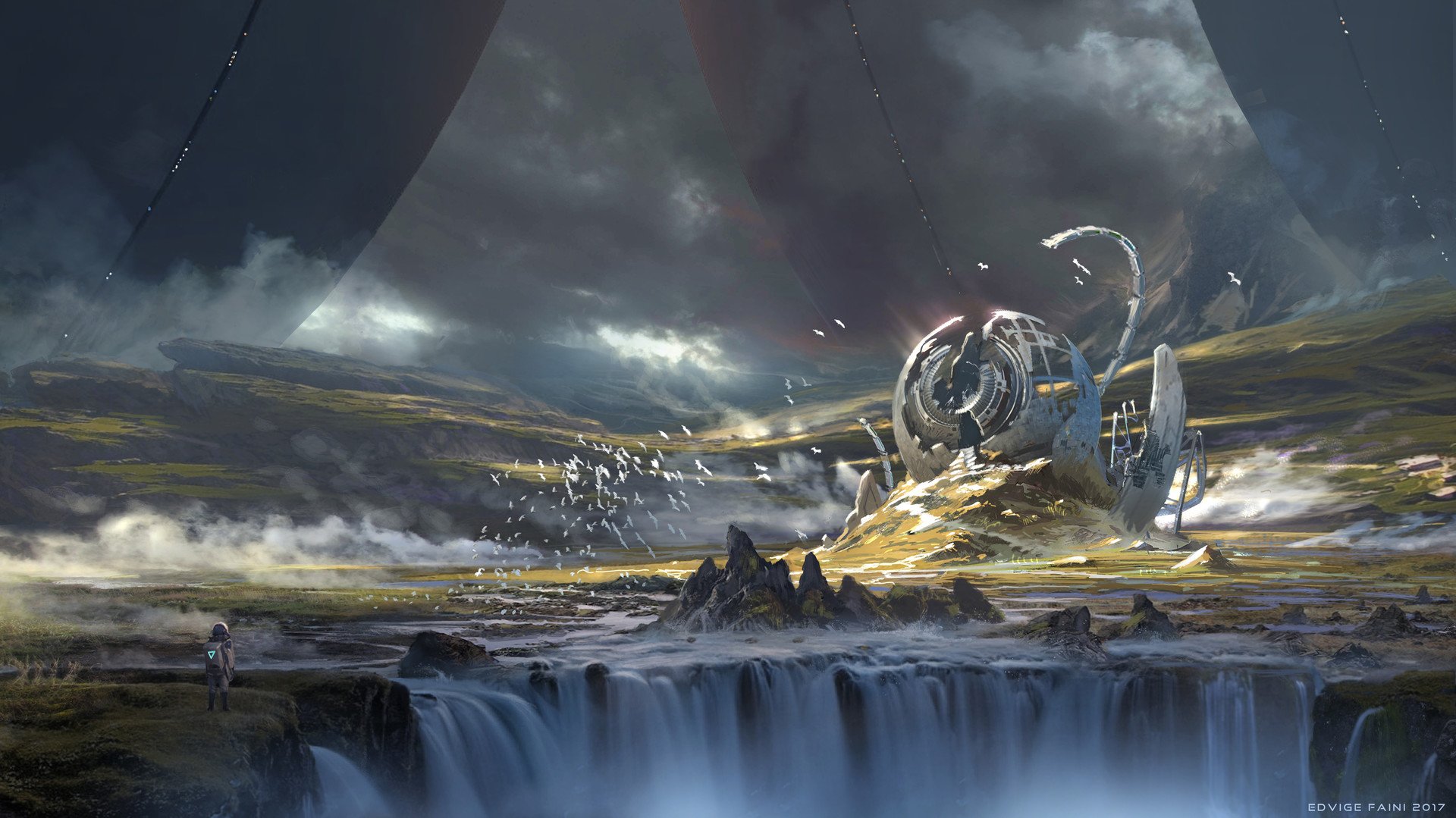 Concept Art World on X: "Check out this exoplanet environment #conceptart  piece by Edvige Faini! View more of her work here - https://t.co/Fw0QZxdKQB  https://t.co/MXTR7AxG9y" / X