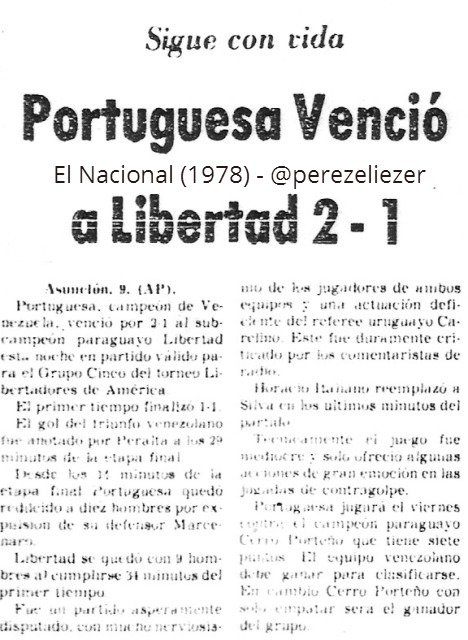 perezeliezer's tweet photo. ¿Podrá @ZamoraFutbolC? @Portuguesa_FC (1978) y @DvoTachira (2009), únicos del #Futve en ganar EN #Paraguay 🇵🇾 #CopaLibertadores https://t.co/5G9NDRRbyL