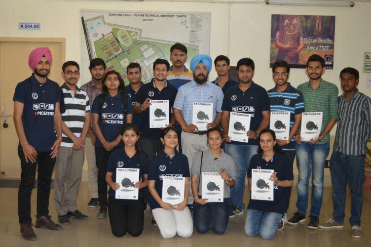 mrsptu's tweet photo. Launch event of Annual Campus Magazine by✌ THE EPICENTRE (Campus Editorial Board) at GZSCCET Bathinda. https://t.co/tLvADHmxef
